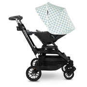 Stroller Canopy in Checkered Surf Spray