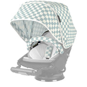 Stroller Canopy in Checkered Surf Spray