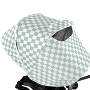 Stroller Canopy in Checkered Surf Spray