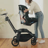 The Orbit Baby Toddler Car Seat being docked onto the G5 Stroller SmartHub