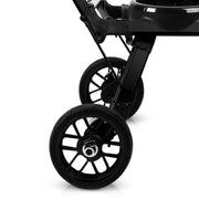 G5 Stroller Rear Wheels with Black Rim and Silver Hub